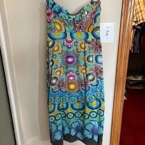 Desigual dress size 38 (S/M) multi color spaghetti strap